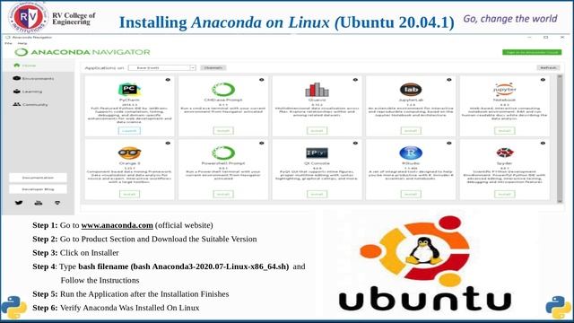 12 - Anaconda Installation in Linux (Ubuntu 20.04) - 1 смотреть онлайн