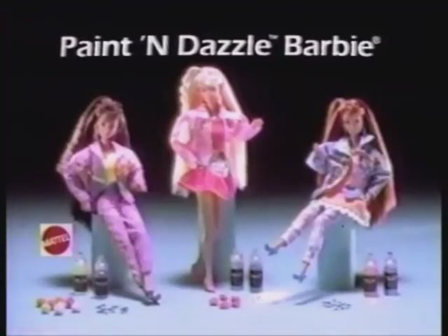 1993 Реклама Барби Маттел Paint N' Dazzle Barbie