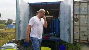 Замена фильтруюшкй засыпки колон фильтров.