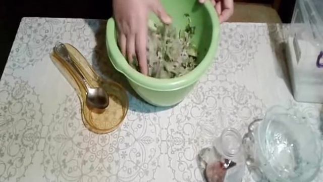Закуска из зеленых помидоров на скорую руку