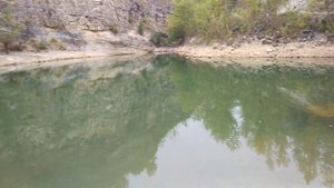 Заброшенный карьер и озеро в Каменномостском