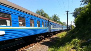 2ТЭ116-1483 с пассажирским поездом..