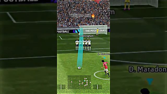 D.maradona freekick shot🔥🔥 #shortsfeed #viral #efootball #pes2021 #football #maradona