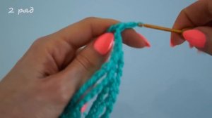 Кайма крючком по кругу