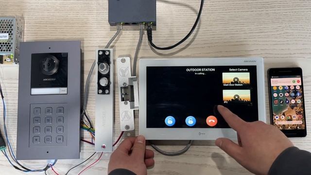 HIKVISION Code module door station DS-KD8003-IME1(B) and DS-KH6350-WTE1 work test CONTROL 2 locks смотреть онлайн