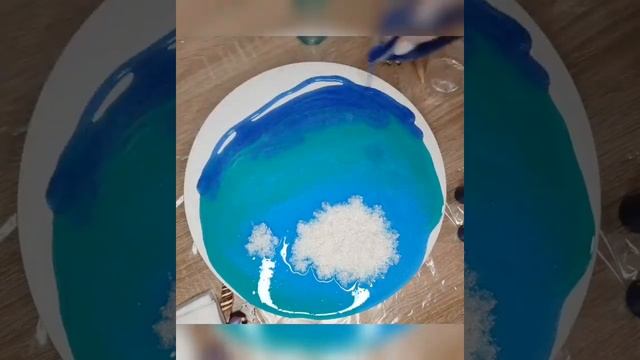 Видеоурок по изготовлению картины эпоксидной смолой от Epic Art "Остров; Черепаха"