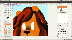 how to draw a lion in gimp