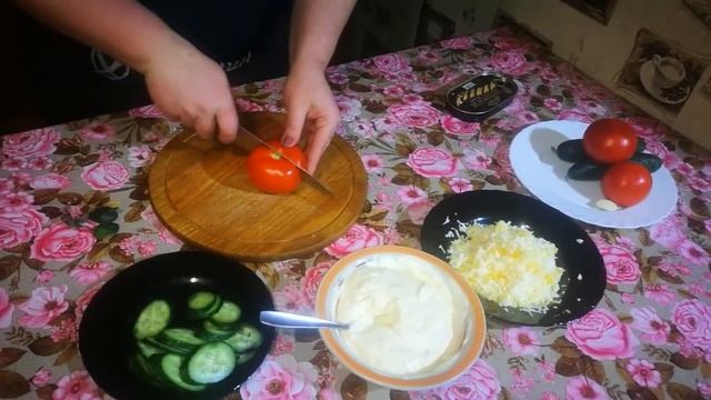Гренки со шпротами