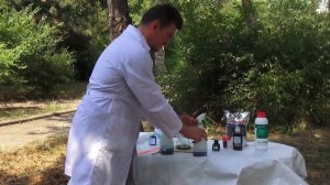 Наглядное применение активатора пестицидов и агрохимикатов Aqva-silk