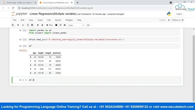 Linear Regression Multiple Variable | Machine Learning Tutorial