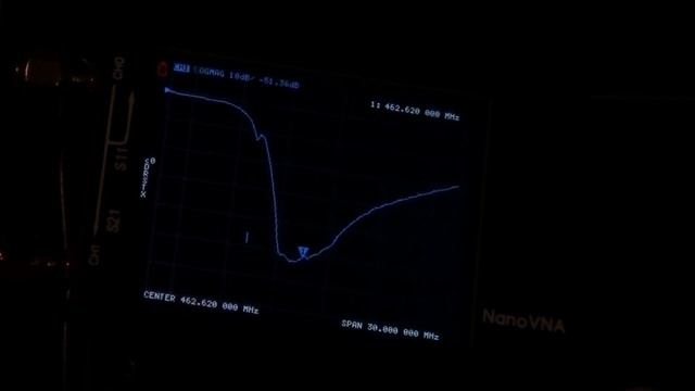 NanoVNA настройка дуплексера (полосового фильтра)