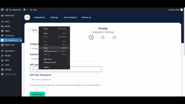(Free) Integrating Ninja Forms with Smaily | Step-by-Step Tutorial | Bit Integrations