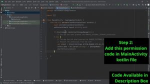 [ SOLVED ] open failed : eperm ( operation not permitted ) || ANDROID STUDIO || STORAGE PERMISSION