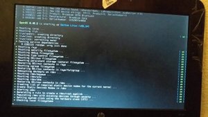 Загрузка Gentoo Linux на нетбуке HP mini. Процессор Atom n570, 1,6gz.