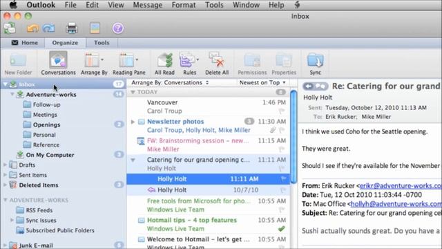 Managing Your Outlook 2011 for Mac Inbox смотреть онлайн