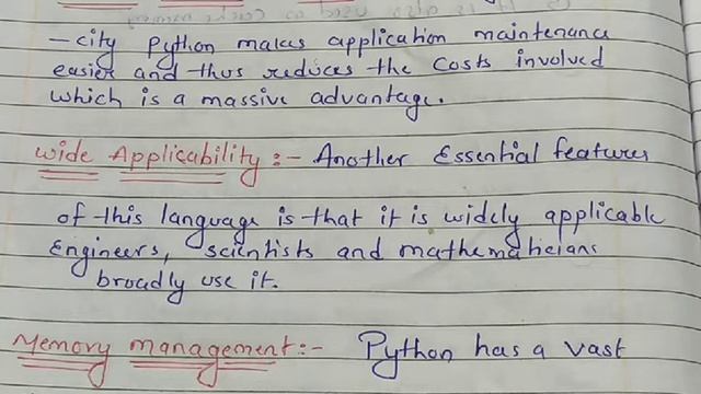 Advantages of python (Hindi)|| informatics practices class 12th& 11th|| chapter 2 part-3 ip