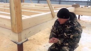 Лучший ростверк из бруса от Центр Домостроения. Строительство деревянного дома в Сыктывкаре.