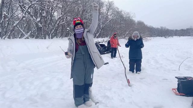 Рыбалка на Камчатке. Невероятный закат на р. Остравная смотреть онлайн