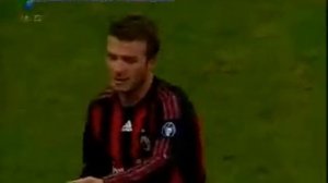 AC Milan vs Genoa 28/01/2009 [BECKHAM GOAL] SERIE A