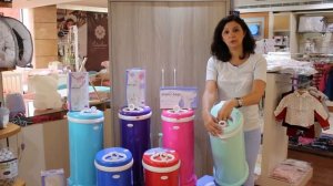 Ubbi Diaper Pail سلة مهملات خاصة بحفاظات الأطفال من أوبي