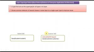 Layer Supertype Design Pattern