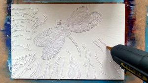 Интересный стиль рисования красками и клеем, результат эффектный ! / Как нарисовать картину клеем