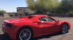 Ferrari 488 Spider Convertible Opening and Closing Roof