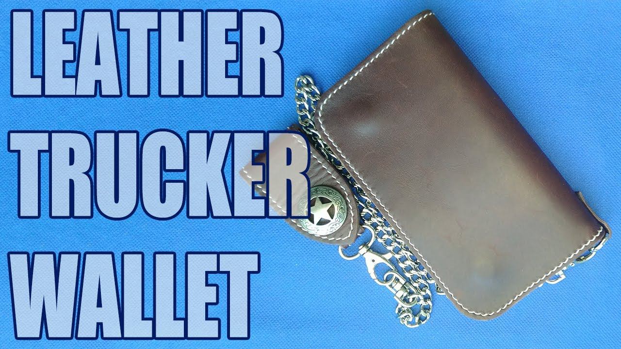 Best Quality Leather Wallet. Horse Genuine Leather Trucker Wallet смотреть онлайн