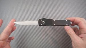 Фронтальный нож Steelclaw MIC02, клинок D2, рукоять алюминий, краткий видео обзор и распаковка