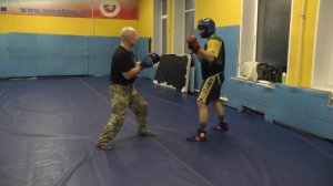 В Н Крючков.САО Стрела.Упражнения для отработки встречных атак от боковых ударов ногами.Лайт режим