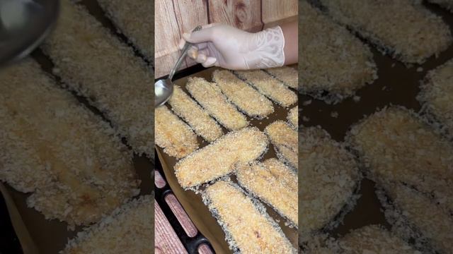 Баклажановые роллы в духовке. смотреть онлайн