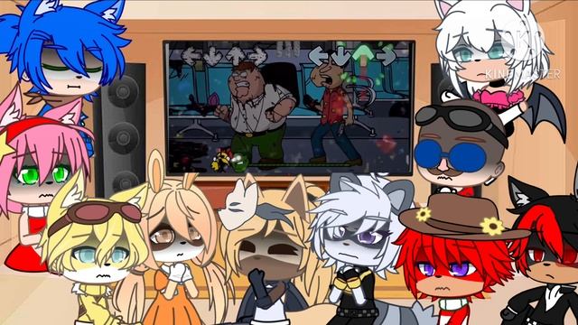 Sonic Characters React To FNF VS Darkness Takeover | Corrupted Family Guy Glitch // GCRV // PART 2