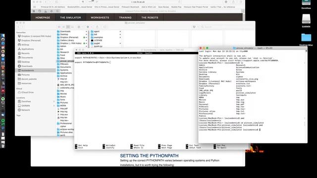 Installing and Running the Liverpool Python Robotics Simulator (MacOS)