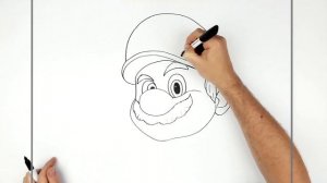 How To Draw Mario (Jump) | Step By Step | Super Mario Bros