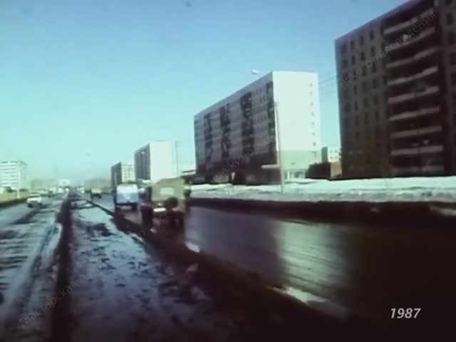 1987 год, март. Тюмень. Улицы и люди