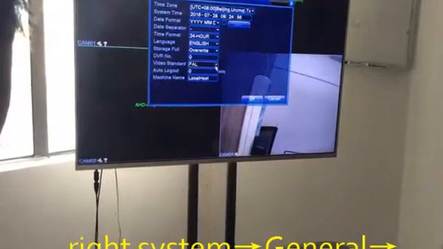 Hiseeu Analog cameras how to set the correct PAL or NTSC on your DVR setting