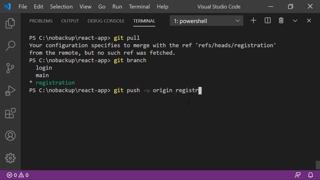 Git Error | GitHub Error: Your configuration specifies to merge with the ref 'refs/heads/branch' смотреть онлайн