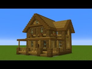 Майнкрафт - Как построить деревянный загородный дом 3. Minecraft