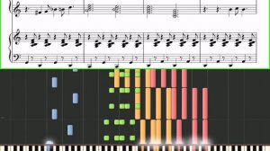 Танцующие клавиши - П. Тодоровский (Ноты,Видеоурок, 4 руки) (piano tutorial)