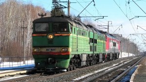 "Два брата" 2ТЭ116-226 и 1440 следуют в сплотке через о.п. Измоденово