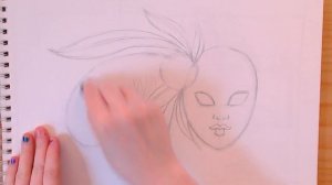 How To Draw A Venetian Mask (Part 1) -- iCanHazDraw!