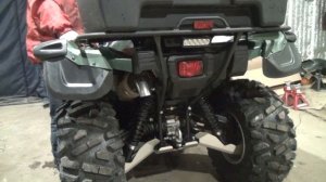 Yamaha Grizzly 700. Глушитель