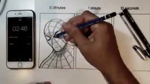 Как нарисовать человека паука за 10 минут