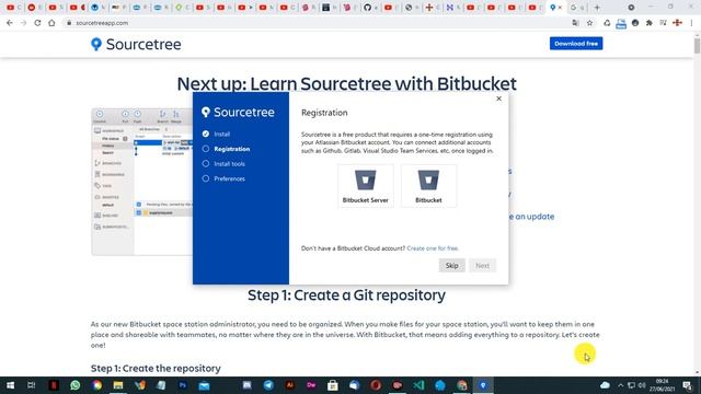 Curso Sourcetree 1. Como Descargar e Instalar Sourcetree en Windows смотреть онлайн