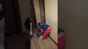 Реакция детей на щенка, подарили детям собаку