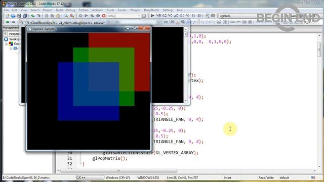OpenGL - Урок 24 - ДЗ уроков 16 и 18. Освещение и прозрачность.