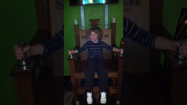 Tristan on the Electric Chair