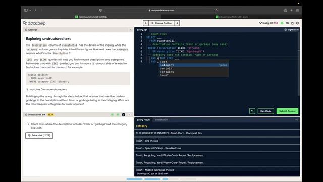 SQL for Data Science - Part 3 | ILIKE, TRIM, SUBSTRING, CONCAT, CASE WHEN, Splitting, Transformatio