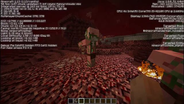 Minecraft Gt 840m i5 4210u 12GB RAM Gameplay смотреть онлайн