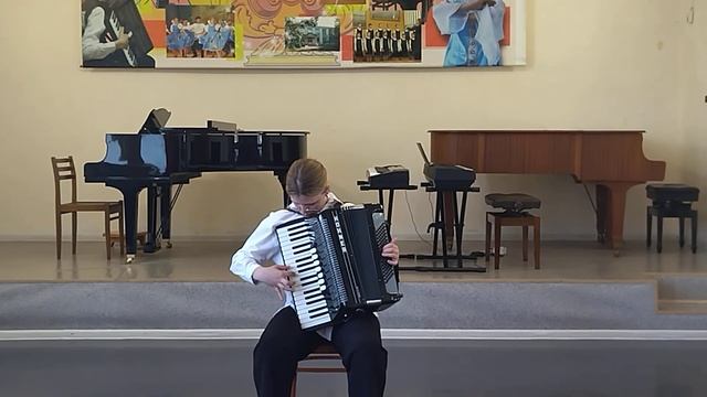 П. Пиццигони Вальс-мюзет  "Свет и тени", исполняет учащаяся Доволенской ДШИ Родионова Евгения